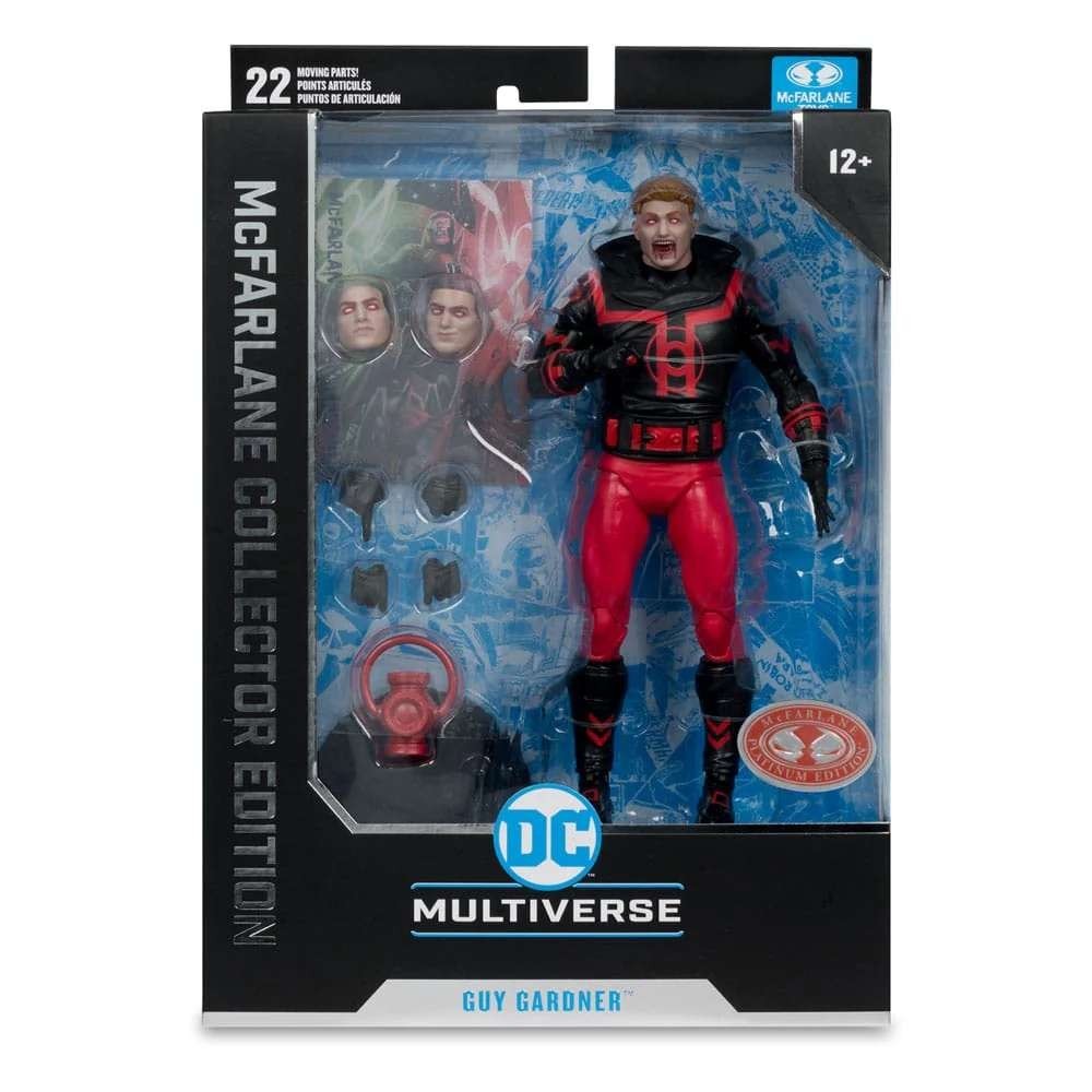 DC MULTIVERSE RED LANTERN GUY GARDNER ACTION FIGURE MC FARLANE