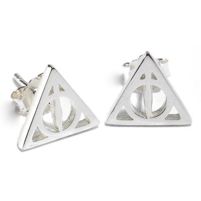 HARRY POTTER DONI DELLA MORTE ORECCHINI IN ARGENTO CARAT