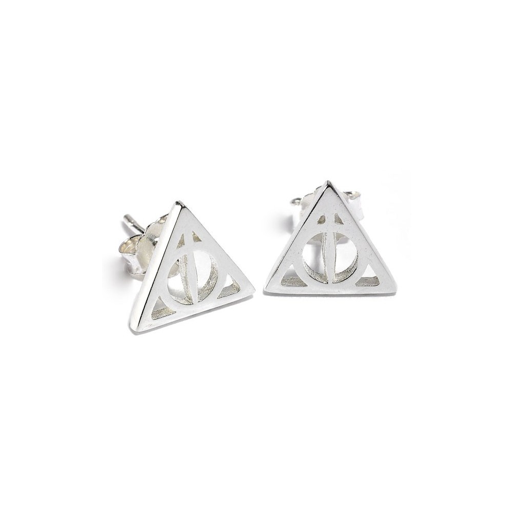 HARRY POTTER DONI DELLA MORTE ORECCHINI IN ARGENTO CARAT