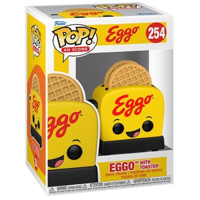 FUNKO POP! AD ICONS KELLOGG'S EGGO WITH TOASTER BOBBLE HEAD FIGURE FUNKO