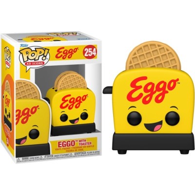 FUNKO FUNKO POP! AD ICONS KELLOGG'S EGGO WITH TOASTER BOBBLE HEAD FIGURE