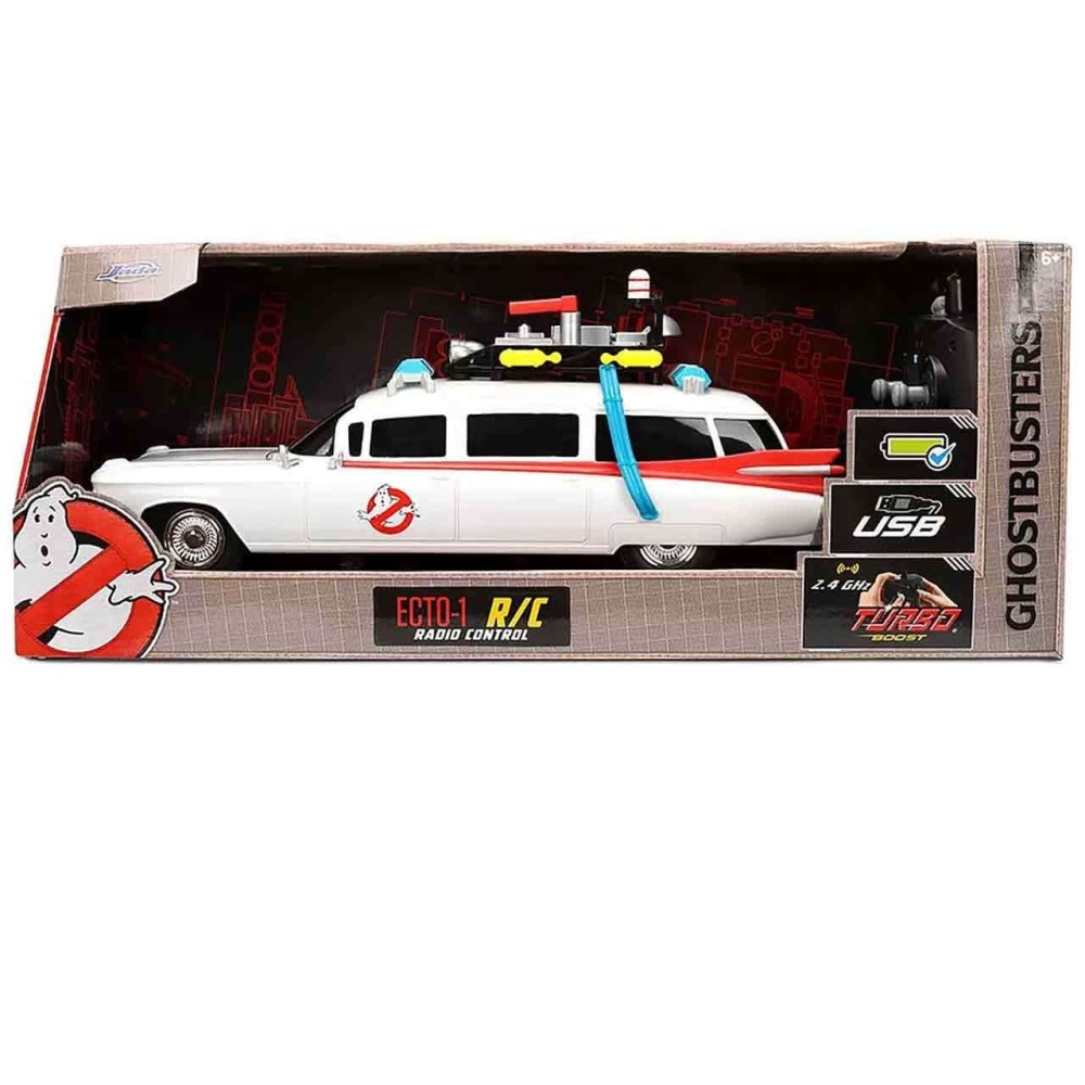 JADA TOYS GHOSTBUSTERS ECTO-1 RC MODEL 1/16 SCALE REMOTE CONTROL