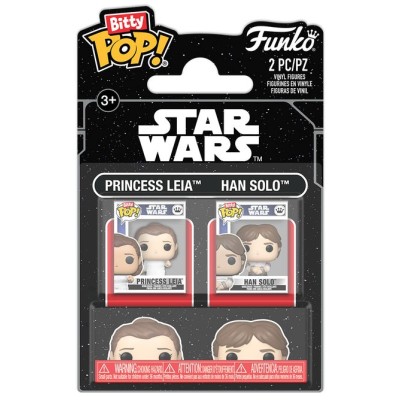 FUNKO BITTY POP! STAR WARS LEIA E HAN SOLO VINYL MINI FIGURE FUNKO