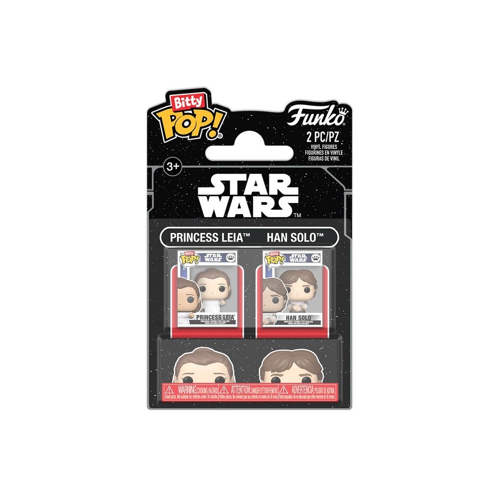 FUNKO FUNKO BITTY POP! STAR WARS LEIA AND HAN SOLO VINYL MINI FIGURES