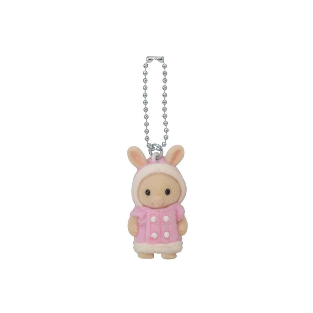 SYLVANIAN FAMILIES CONIGLIETTO ROSA FIGURE PORTACHIAVI EPOCH