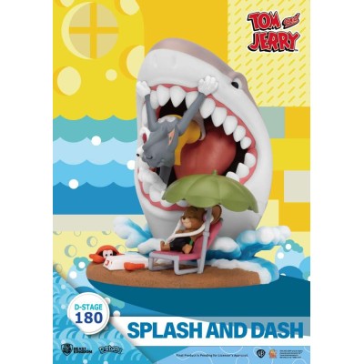 D-STAGE TOM AND JERRY SPLASH AND DASH STATUA FIGURE DIORAMA BEAST KINGDOM