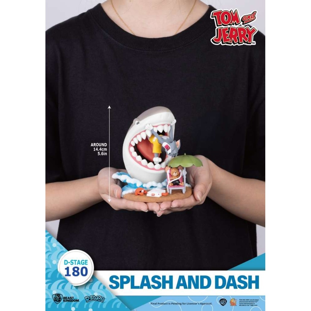 D-STAGE TOM AND JERRY SPLASH AND DASH STATUA FIGURE DIORAMA BEAST KINGDOM