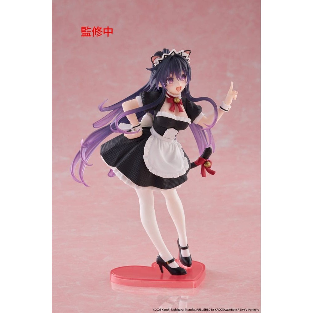 TAITO DATE A LIVE V DESKTOP CUTE TOHKA YATOGAMI CAT EAR MAID VER. STATUE