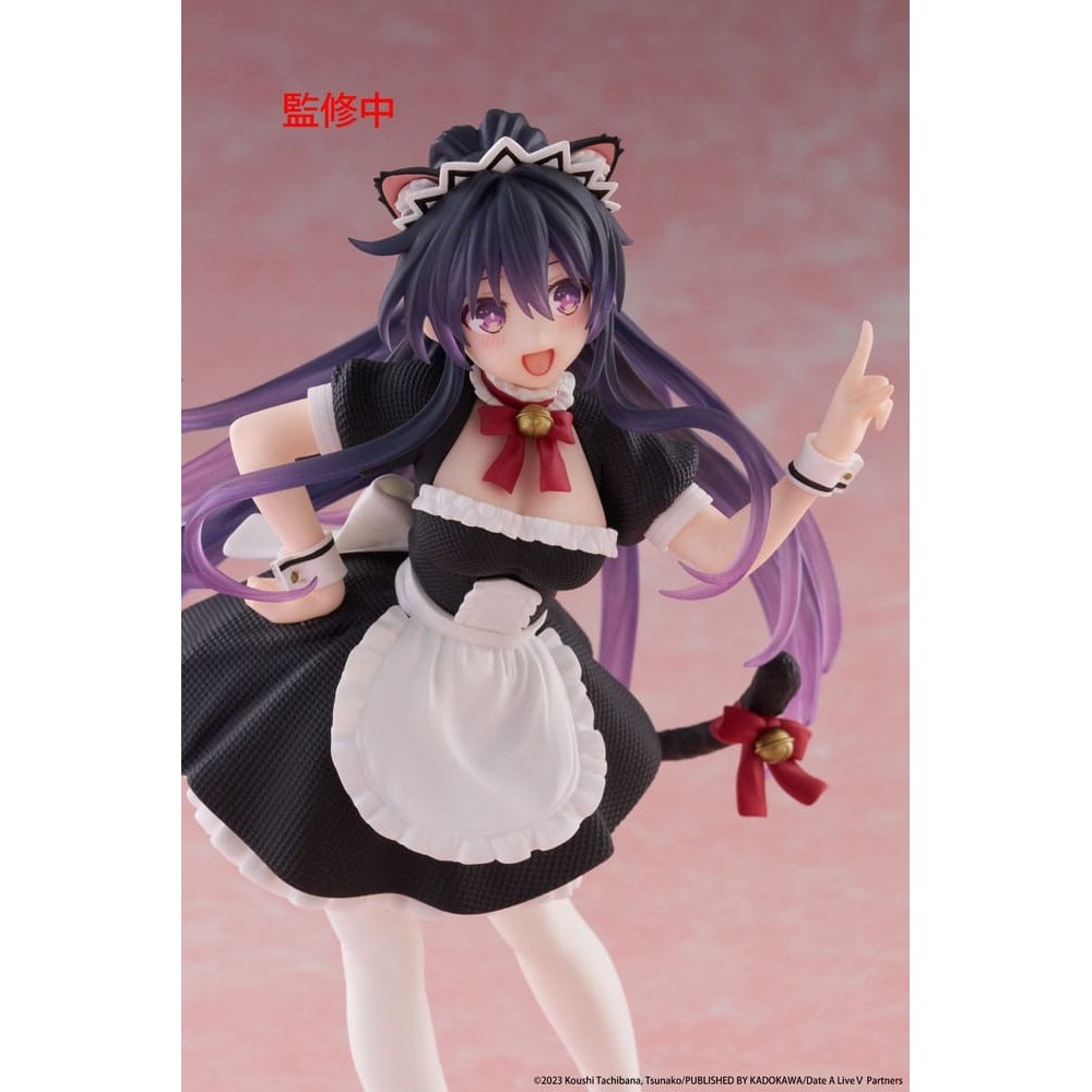 TAITO DATE A LIVE V DESKTOP CUTE TOHKA YATOGAMI CAT EAR MAID VER. STATUE