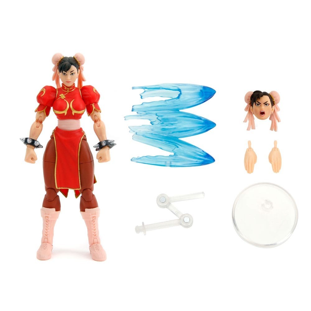 ULTRA STREET FIGHTER II CHUN-LI PLAYER 2 RED VER. ACTION FIGURE JADA TOYS
