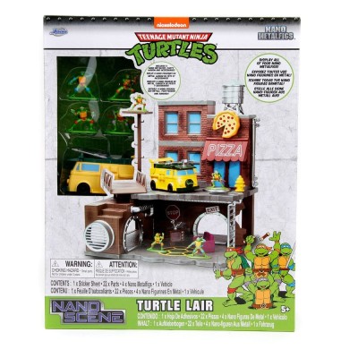 TEENAGE MUTANT NINJA TURTLES NANO SCENE TURTLE LAIR DIORAMA JADA TOYS