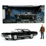 SUPERNATURAL DEAN WINCHESTER AND 1967 CHEVY IMPALA DIE CAST 1/24 MODEL CAR JADA TOYS