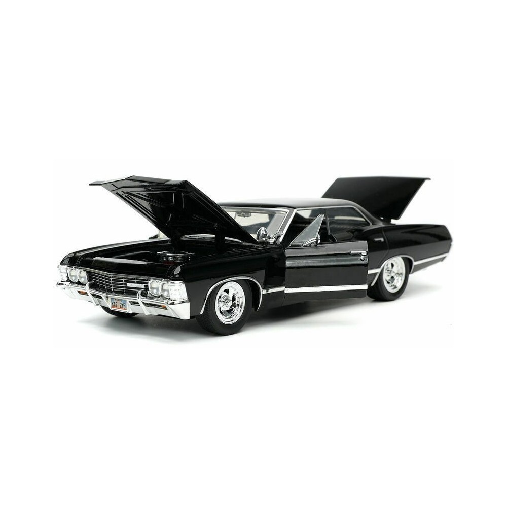 SUPERNATURAL DEAN WINCHESTER AND 1967 CHEVY IMPALA DIE CAST 1/24 MODEL CAR JADA TOYS