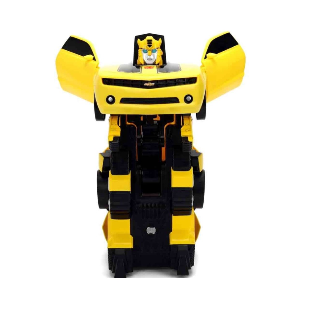 JADA TOYS TRANSFORMERS BUMBLEBEE TRANSFORMING TO ROBOT MODEL REMOTE CONTROL ACTION FIGURE