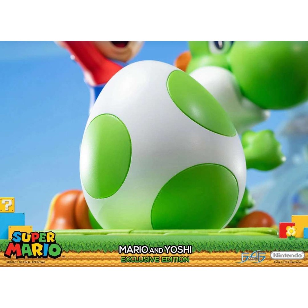 SUPERMARIO MARIO AND YOSHI EXCLUSIVE EDITION STATUA IN RESINA FIRST4FIGURES