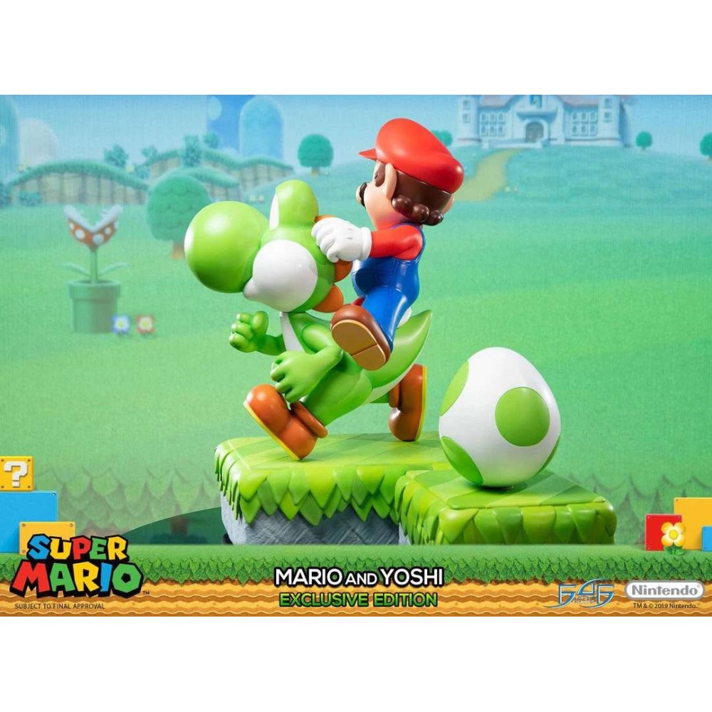 SUPERMARIO MARIO AND YOSHI EXCLUSIVE EDITION STATUA IN RESINA FIRST4FIGURES