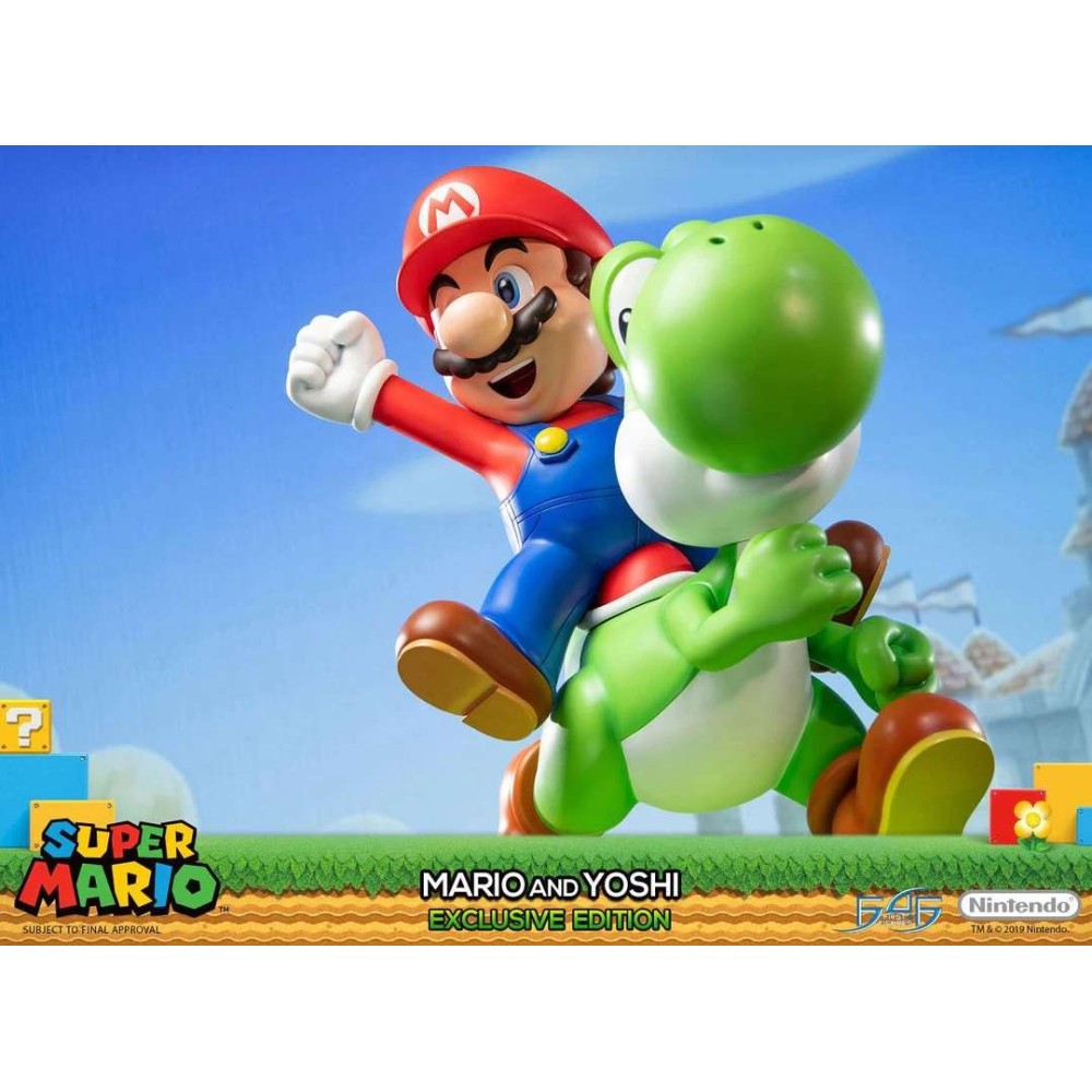 SUPERMARIO MARIO AND YOSHI EXCLUSIVE EDITION STATUA IN RESINA FIRST4FIGURES
