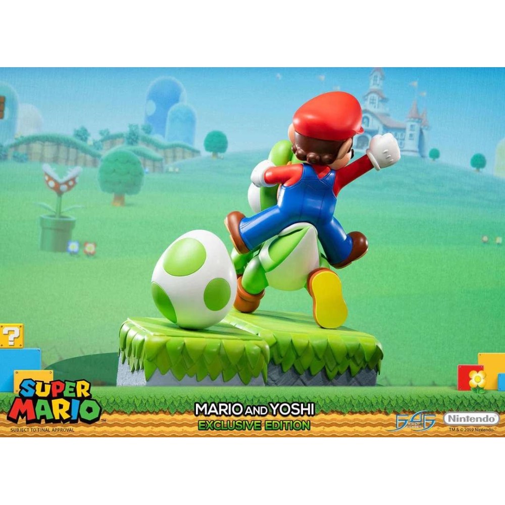 SUPERMARIO MARIO AND YOSHI EXCLUSIVE EDITION STATUA IN RESINA FIRST4FIGURES
