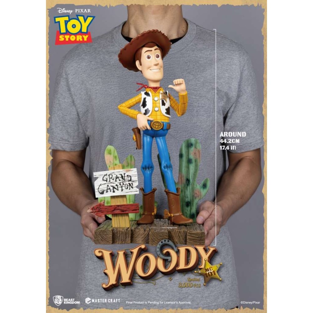 TOY STORY SHERIFF WOODY STATUA MASTERCRAFT FIGURE BEAST KINGDOM