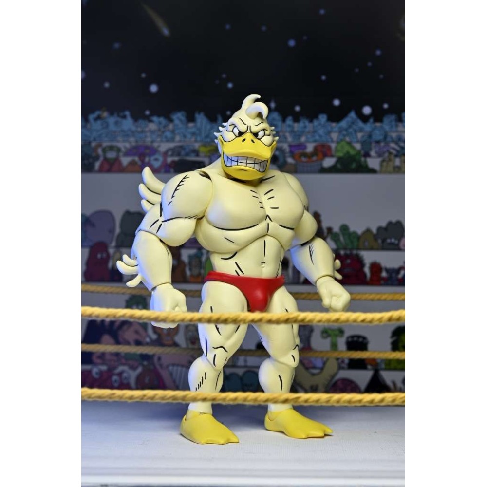 NECA TEENAGE MUTANT NINJA TURTLES ARCHIE COMICS STUMP WRESTLING ACE DUCK PVC ACTION FIGURE