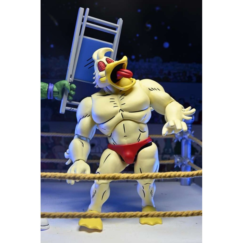 NECA TEENAGE MUTANT NINJA TURTLES ARCHIE COMICS STUMP WRESTLING ACE DUCK PVC ACTION FIGURE