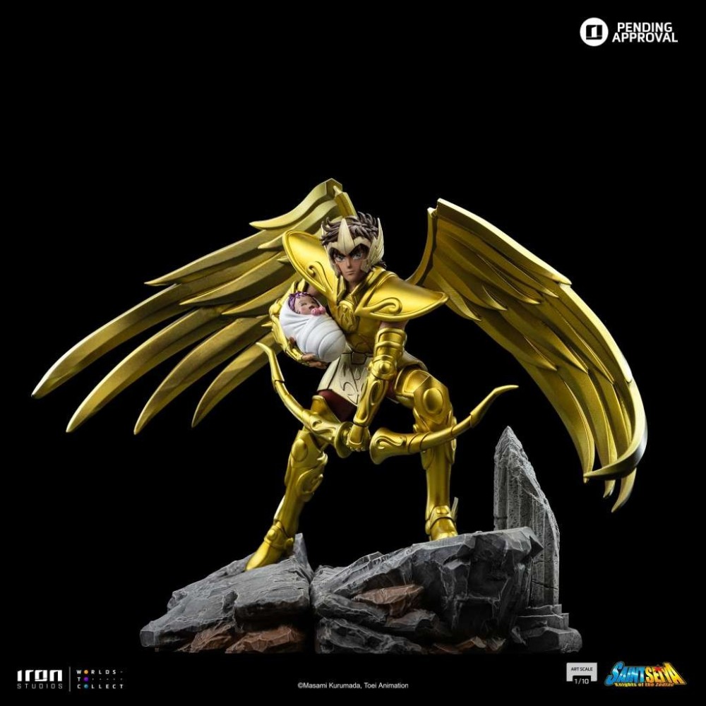 SAINT SEIYA SAGITTARIUS AIOLOS ART SCALE 1/10 STATUA FIGURE IRON STUDIOS