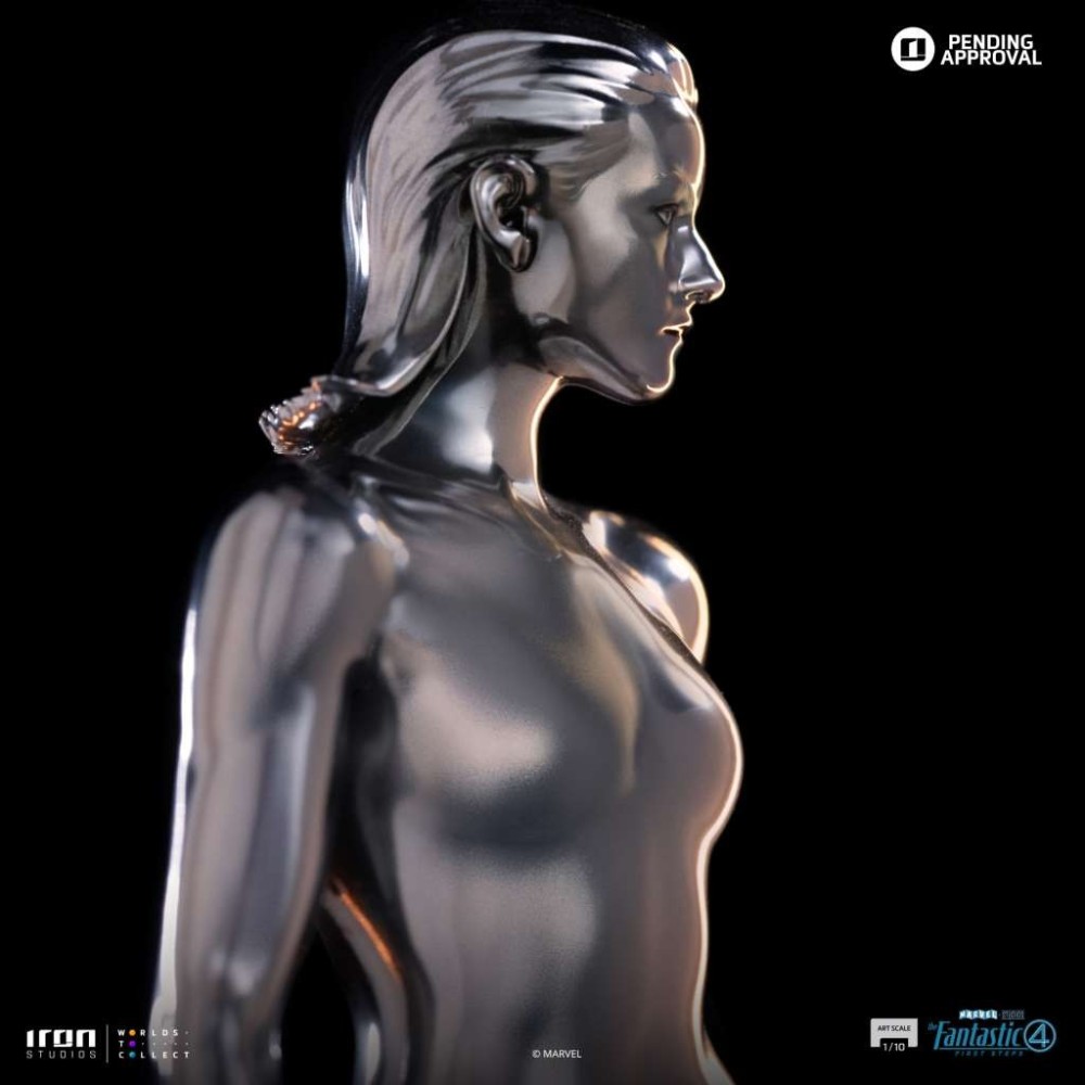 FANTASTIC FOUR FIRST STEPS SILVER SURFER ART SCALE STATUA IRON STUDIOS