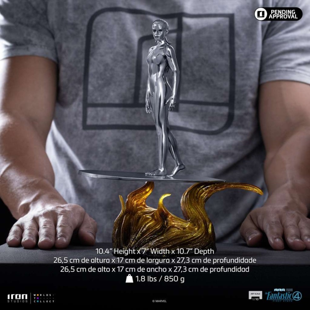 IRON STUDIOS FANTASTIC FOUR FIRST STEPS SILVER SURFER ART SCALE 1/10 STATUE