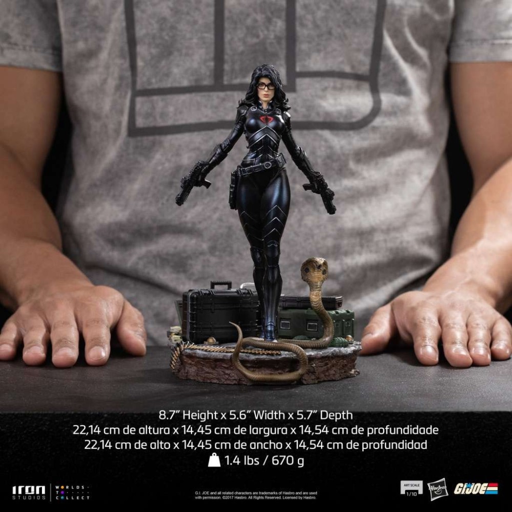 G.I. JOE BARONESS ART SCALE 1/10 STATUA FIGURE IRON STUDIOS