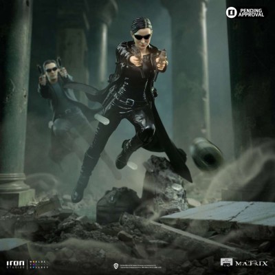 THE MATRIX TRINITY BDS ART SCALE 1/10 STATUA FIGURE IRON STUDIOS