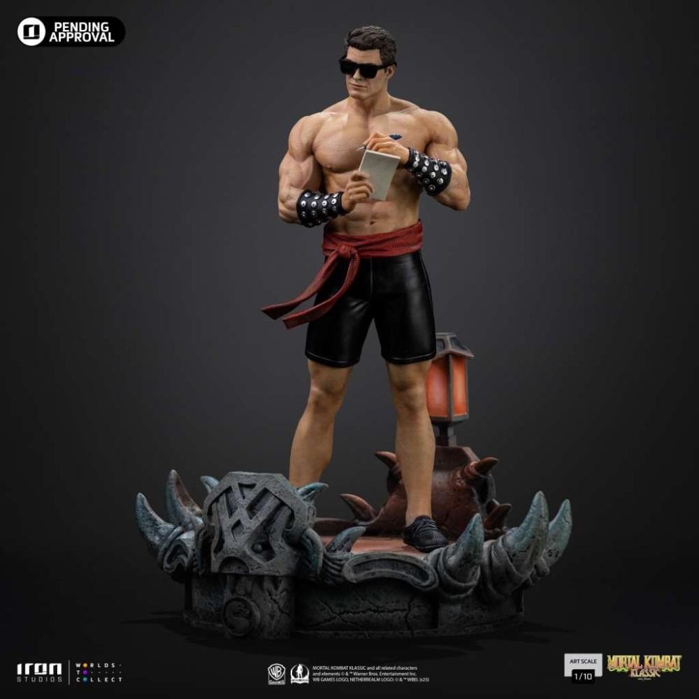 MORTAL KOMBAT ART SCALE JOHNNY CAGE 1/10 STATUA FIGURE IRON STUDIOS