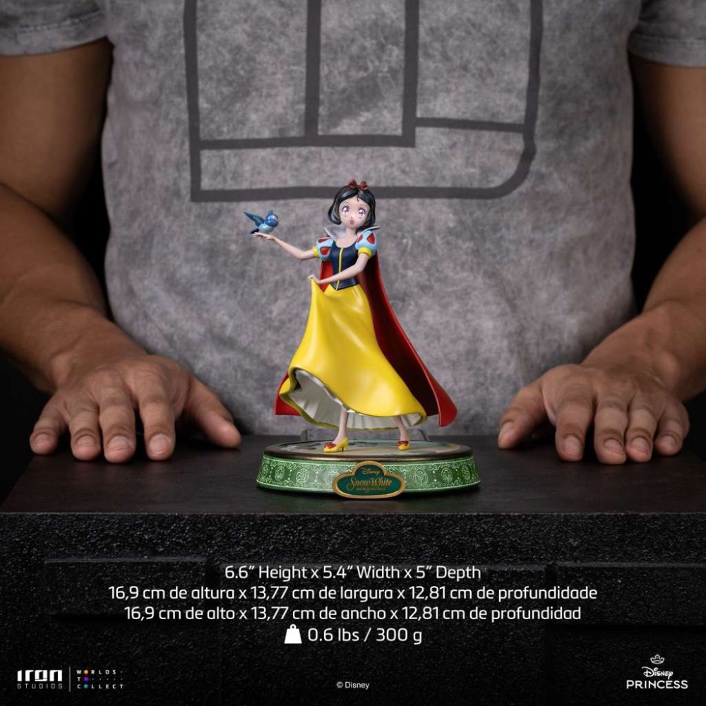 DISNEY'S ANIME PRINCESS BIANCANEVE SNOW WHITE STATUA FIGURE IRON STUDIOS