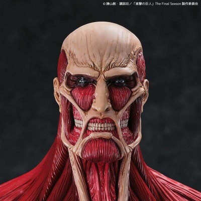 L'ATTACCO DEI GIGANTI COLOSSAL TITAN MEGA SOFVI FIGURE STATUA KAIYODO