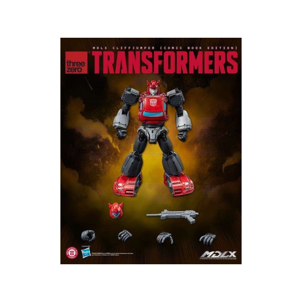 THREEZERO TRANSFORMERS MDLX SERIES CLIFFJUMPER COMIC BOOK VERSION ACTION FIGURE