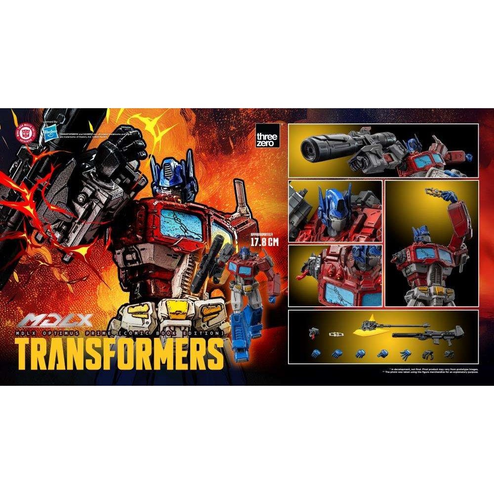 TRANSFORMERS MDLX OPTIMUS PRIME COMIC BOOK EDITION ACTION FIGURE THREEZERO