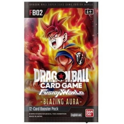 BANDAI DRAGON BALL SUPER CARD FUSION WORLD BLAZING AURA FB02 EU BOOSTER PACK ENGLISH