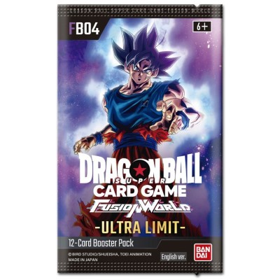 BANDAI DRAGON BALL SUPER CARD FUSION WORLD ULTRA LIMIT FB04 EU BOOSTER PACK ENGLISH