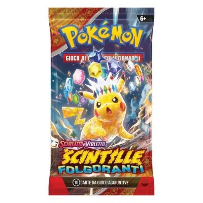 POKEMON TCG SCARLATTO E VIOLETTO SCINTILLE FOLGORANTI BUSTINA IN ITALIANO THE POKEMON COMPANY INTERNATIONAL