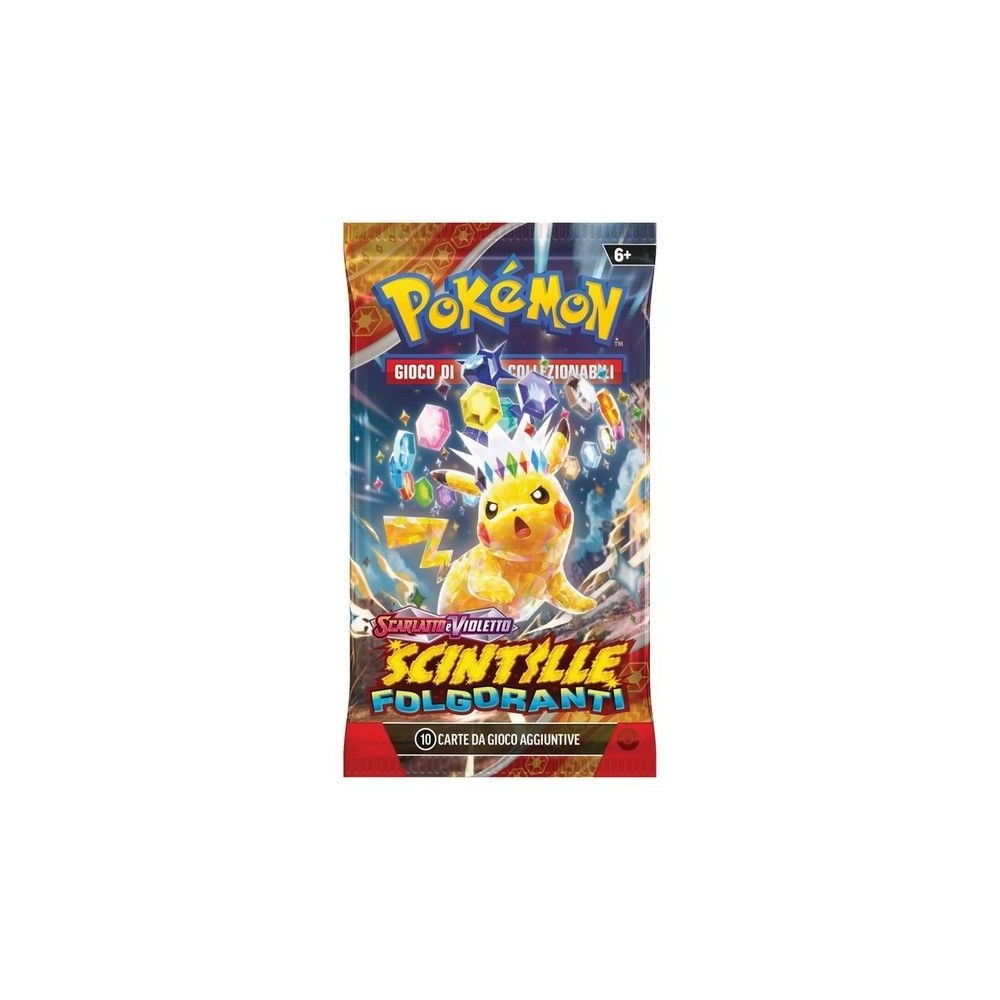 POKEMON TCG SCARLATTO E VIOLETTO SCINTILLE FOLGORANTI BUSTINA IN ITALIANO THE POKEMON COMPANY INTERNATIONAL