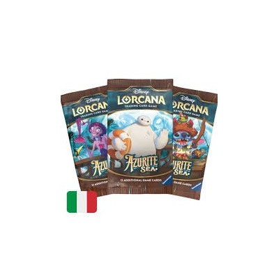 RAVENSBURGER LORCANA TCG MARE DI AZZURRITE BOOSTER PACK IN ITALIAN