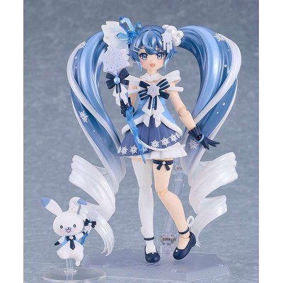 GOOD SMILE COMPANY HATSUNE MIKU SNOW MIKU CRYSTAL SNOW FIGMA SERIES PVC ACTION FIGURE