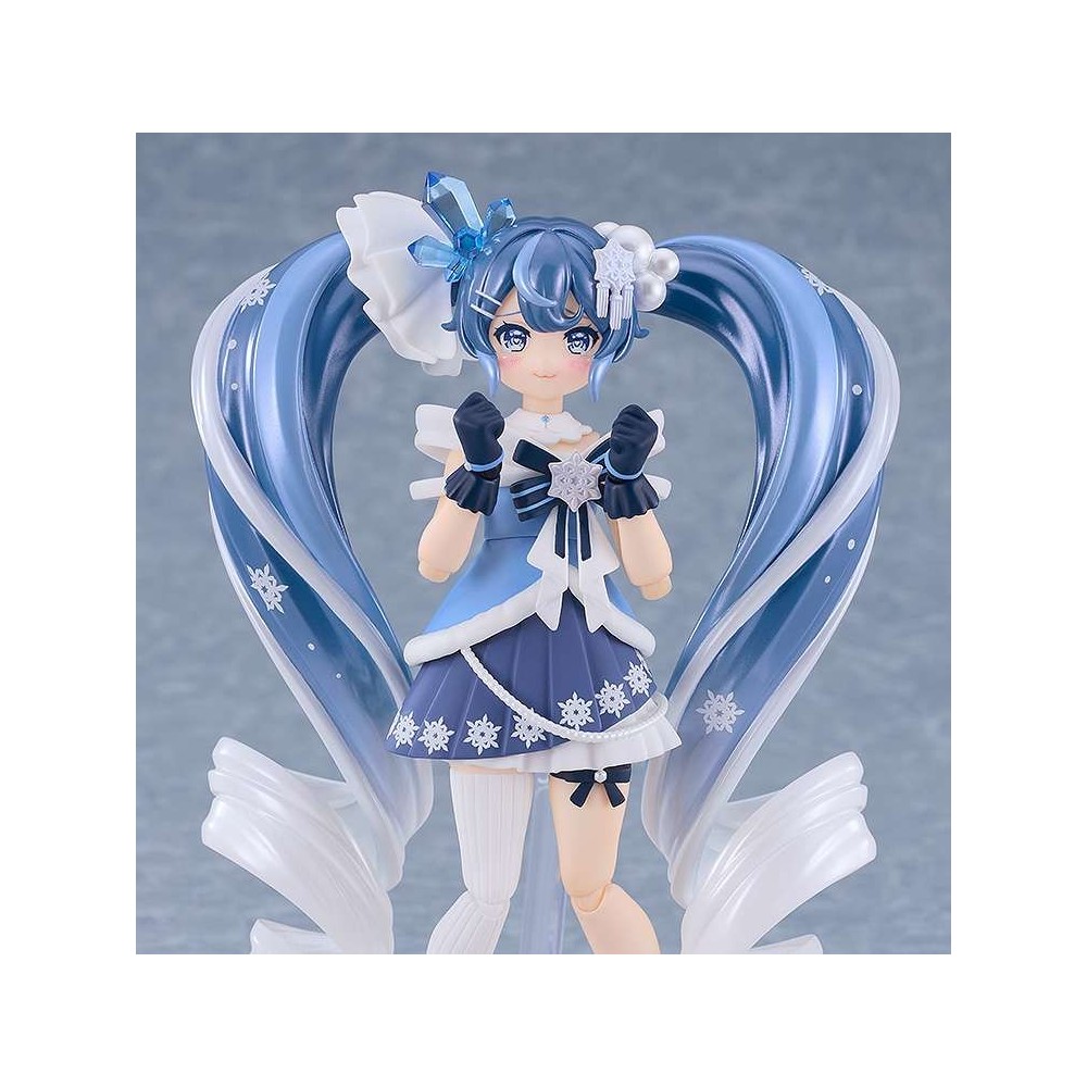 GOOD SMILE COMPANY HATSUNE MIKU SNOW MIKU CRYSTAL SNOW FIGMA SERIES PVC ACTION FIGURE