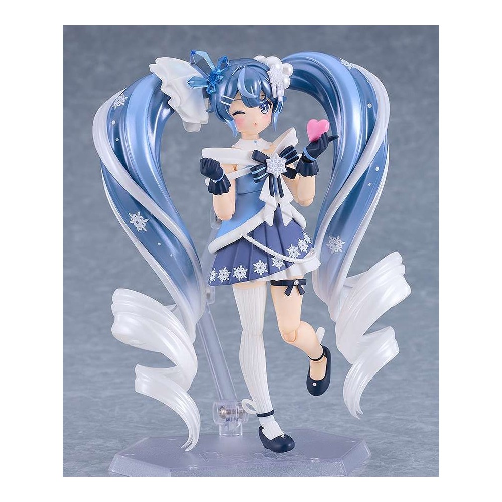 GOOD SMILE COMPANY HATSUNE MIKU SNOW MIKU CRYSTAL SNOW FIGMA SERIES PVC ACTION FIGURE