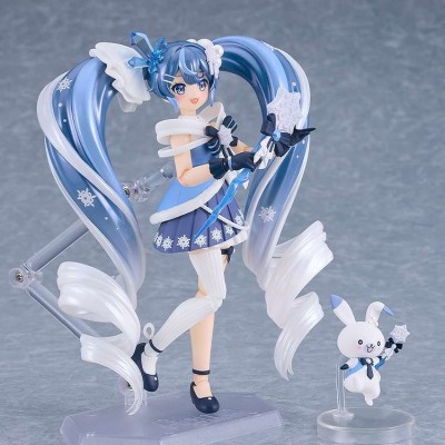 GOOD SMILE COMPANY HATSUNE MIKU SNOW MIKU CRYSTAL SNOW FIGMA SERIES PVC ACTION FIGURE