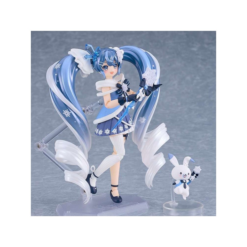GOOD SMILE COMPANY HATSUNE MIKU SNOW MIKU CRYSTAL SNOW FIGMA SERIES PVC ACTION FIGURE