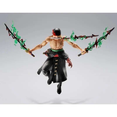 BANDAI ONE PIECE RORONOA ZORO KING OF HELL VER. S.H. FIGUARTS SERIES ACTION FIGURE