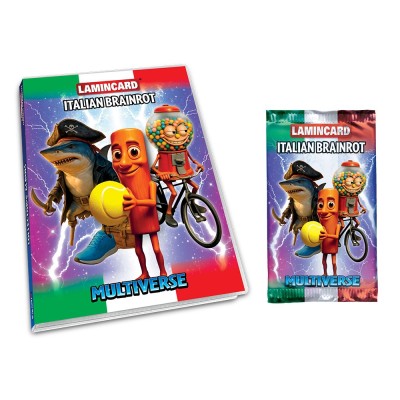 LAMINCARD ITALIAN BRAINROT MULTIVERSE ALBUM RACCOGLITORE E BUSTA SET