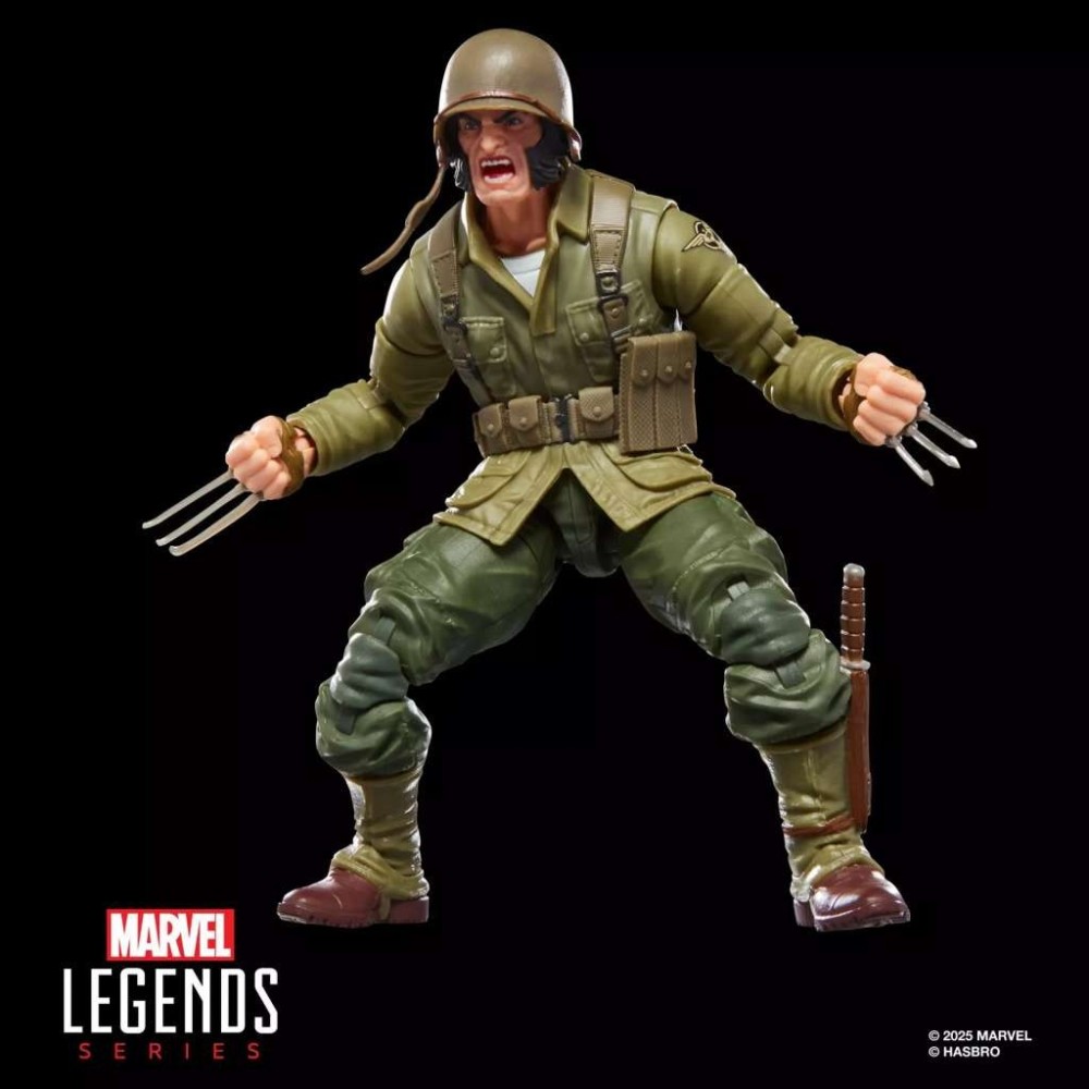 HASBRO MARVEL LEGENDS WOLVERINE WWII LOGAN BAF EXECUTIONER SERIES PVC ACTION FIGURE