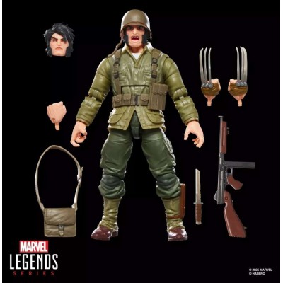 HASBRO MARVEL LEGENDS WOLVERINE WWII LOGAN BAF EXECUTIONER SERIES PVC ACTION FIGURE