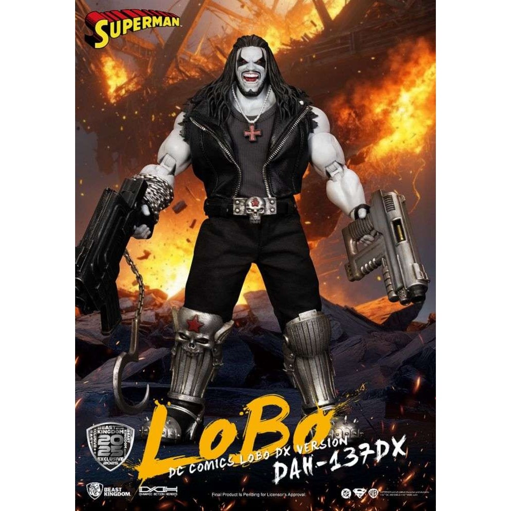 BEAST KINGDOM DC COMICS DAH-137DX LOBO DX VER. PVC ACTION FIGURE